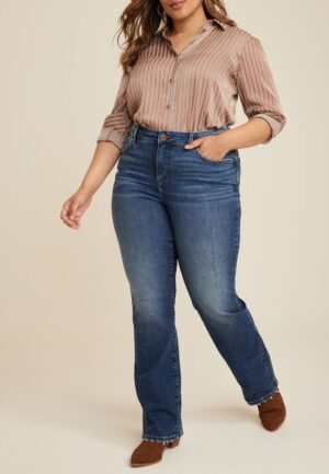 Plus Size Everflex&trade; Curvy High Rise Slim Boot Jean