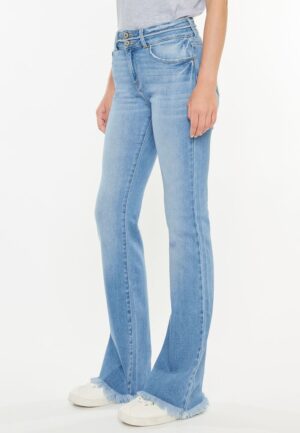 KanCan&trade; High Rise Curvy Double Button Bootcut Jean