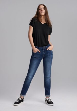 m jeans by maurices&trade; Classic High Rise Dark Taper Jean