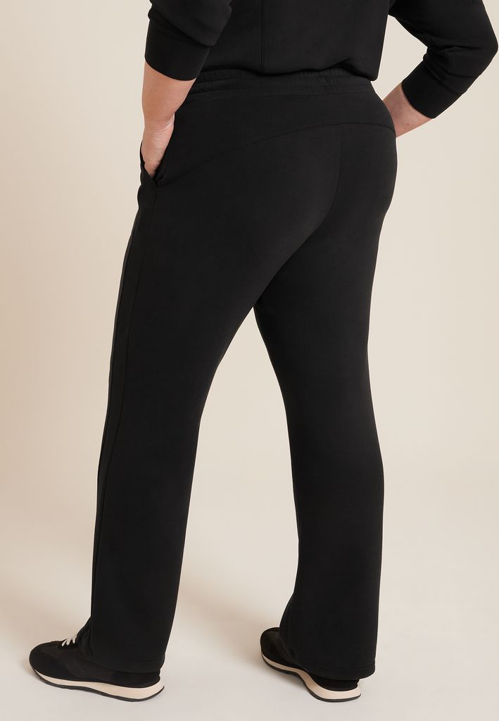 Plus Size Cloud Scuba Knit Wide Leg Sweatpant - Image 2