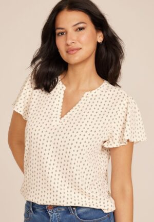 Atwood Flutter Sleeve Blouse