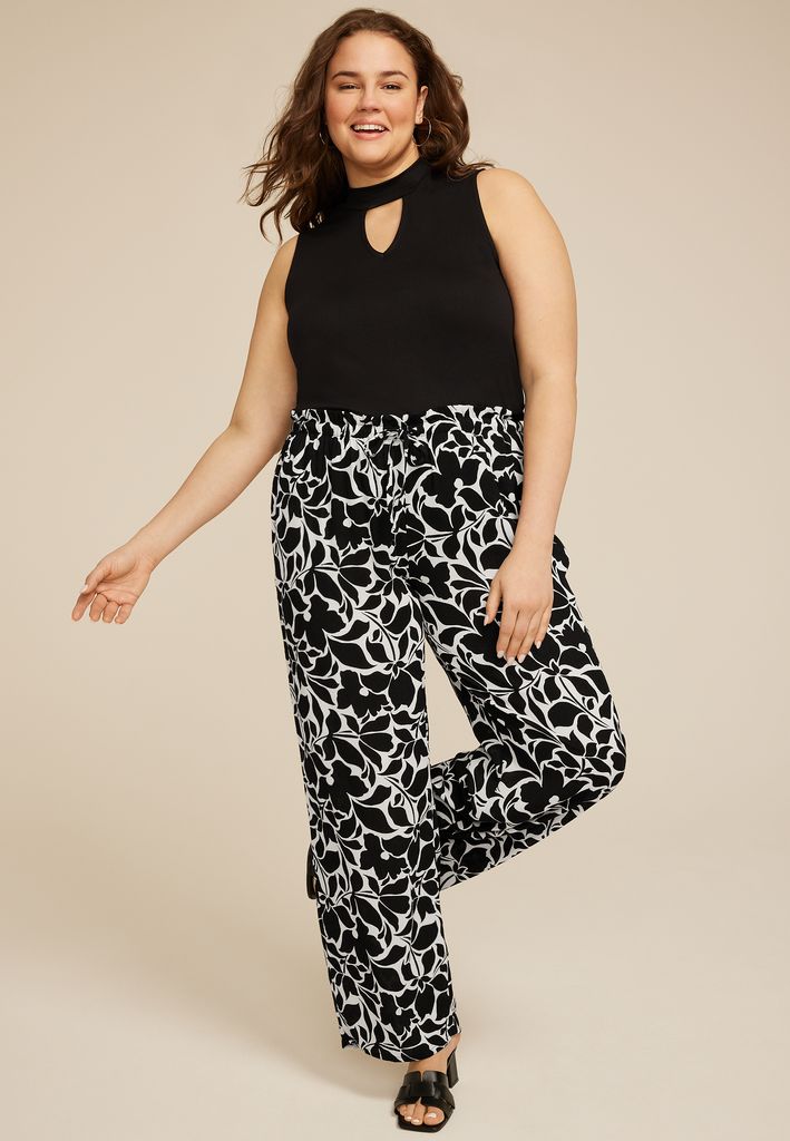 Plus Size Palazzo Wide Leg Pant
