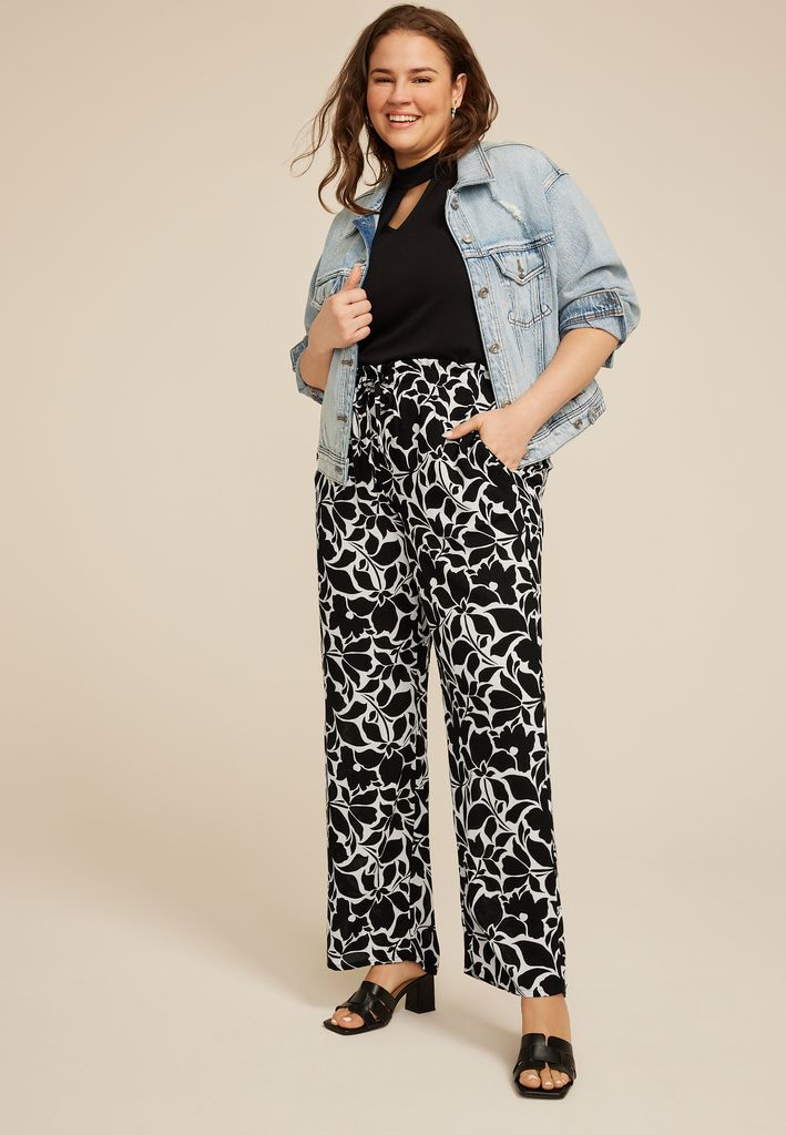 Plus Size Palazzo Wide Leg Pant - Image 3