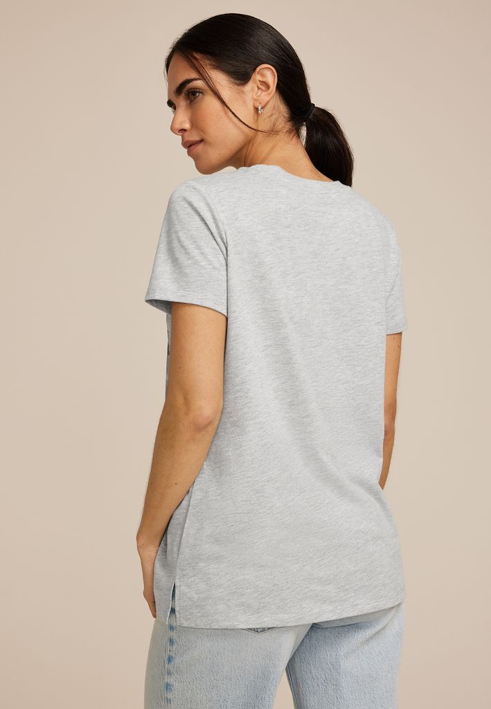 Mountain Floral Embroidered Classic Fit Graphic Tee - Image 2