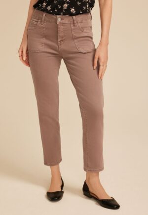 m jeans by maurices&trade; Slim Straight Ankle High Rise Jean