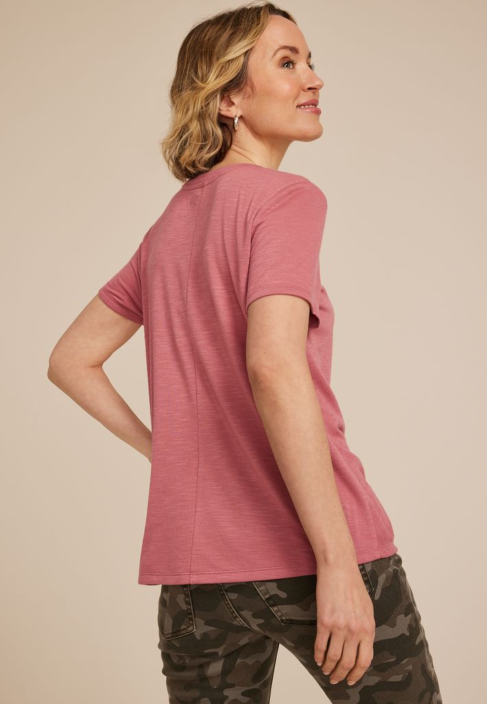 24/7 Austin Knot Hem Tee - Image 2