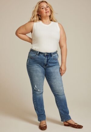 Plus Size KanCan&trade; High Rise Straight Jean