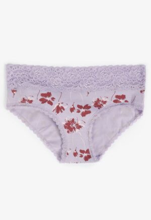 Simply Comfy Cotton Floral Hipster Panty