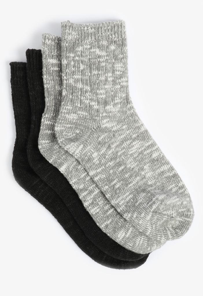 2 Pack Spacedye Short Crew Socks