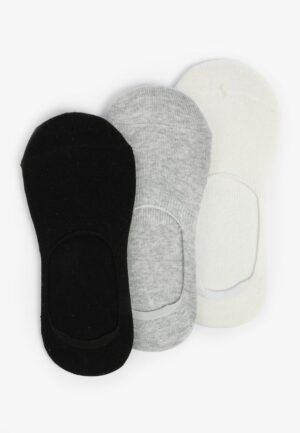 Multi Color 3 Pack No Show Socks
