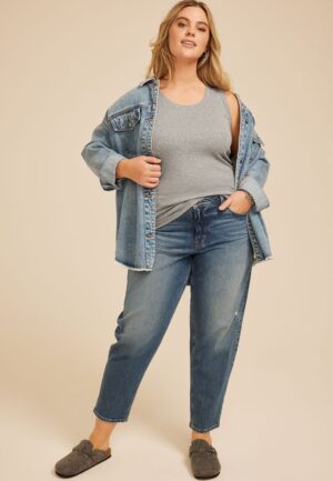 Plus Size 24/7 U Line Tank Top