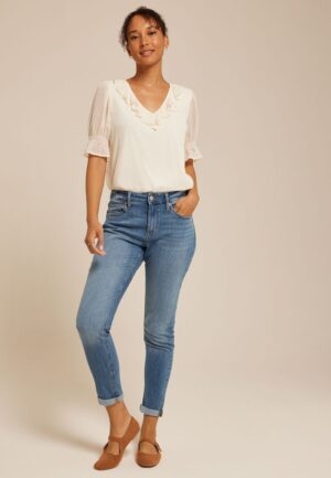 m jeans by maurices&trade; Classic High Rise Tapered Jean