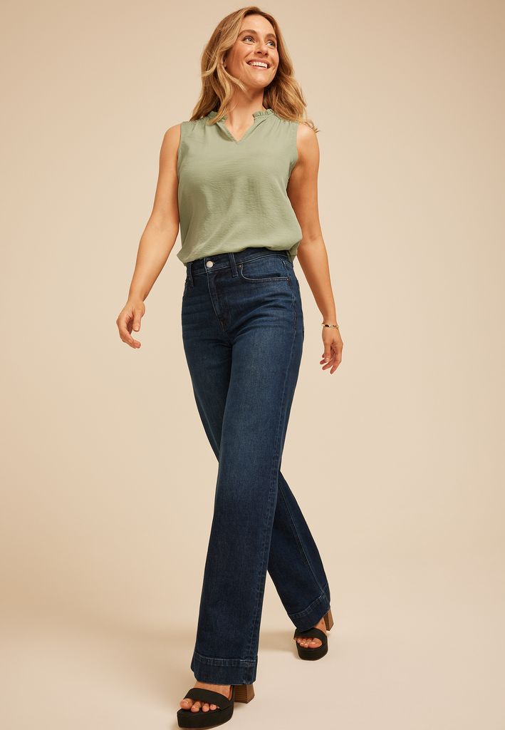 Smocked Shoulder Tank Top - Image 3