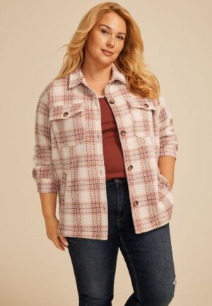 Plus Size Shortie Shoreline Shacket​
