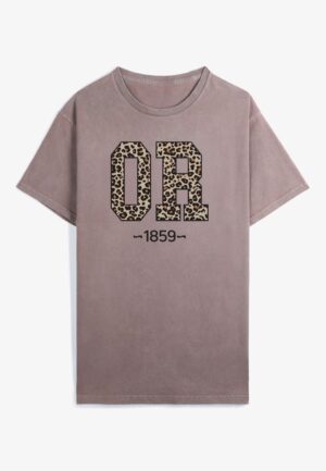 Plus Size Leopard State Relaxed Graphic Tee