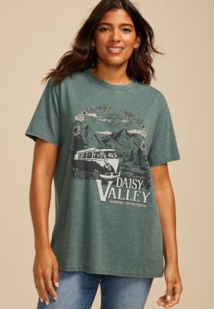 Daisy Valley Oversized Fit Graphic Tee