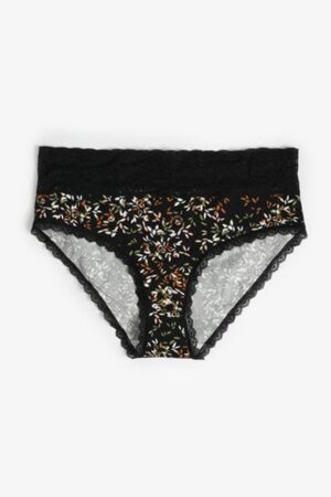 Simply Comfy Cotton Ditsy Leaf Hipster Panty