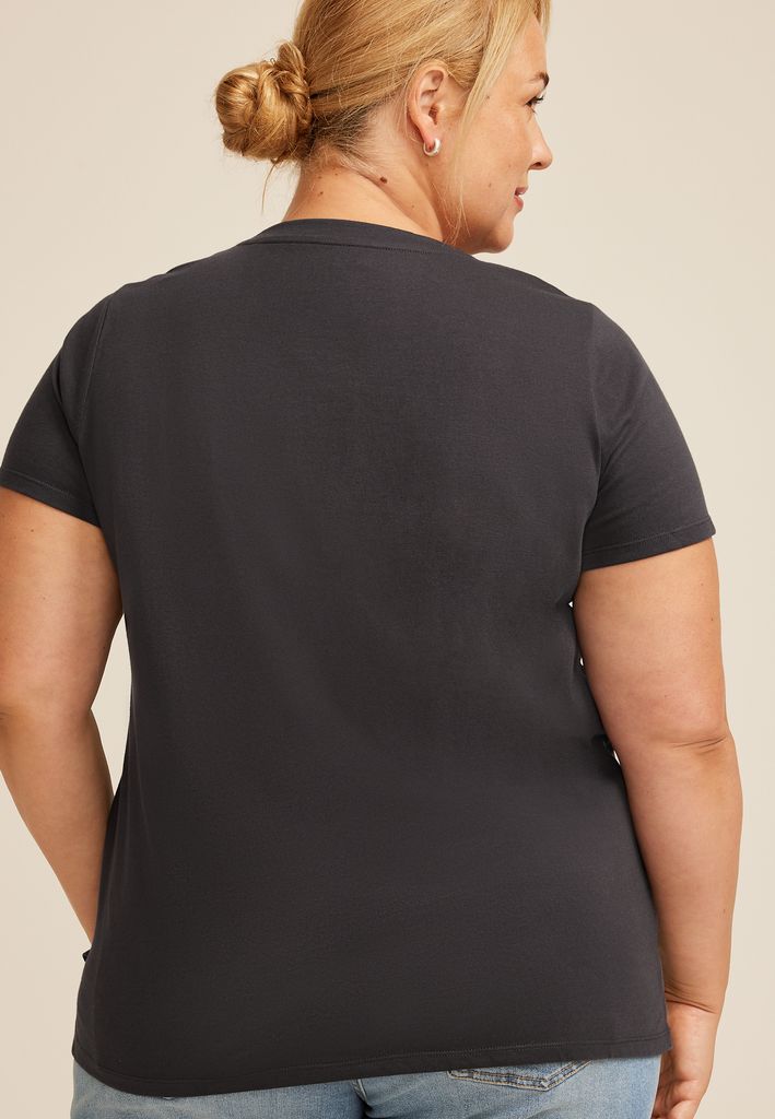 Plus Size The Beatles Floral Classic Fit Graphic Tee - Image 2