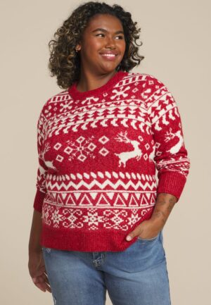 Plus Size Cozier Than Cashmere Nordic Sweater