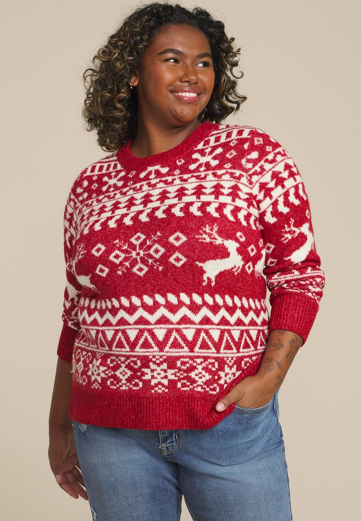 Plus Size Cozier Than Cashmere Nordic Sweater
