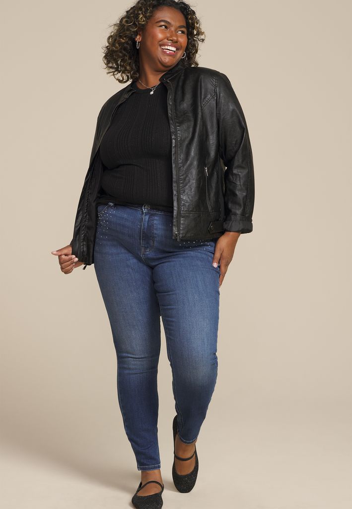 Plus Size 24/7 Highline Metallic Variegated Ribbed Tank Top - Image 3