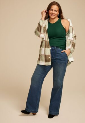 Plus Size 24/7 Cozy Highline Ribbed Tank Top