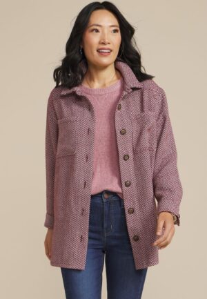 Herringbone Chevron Shacket