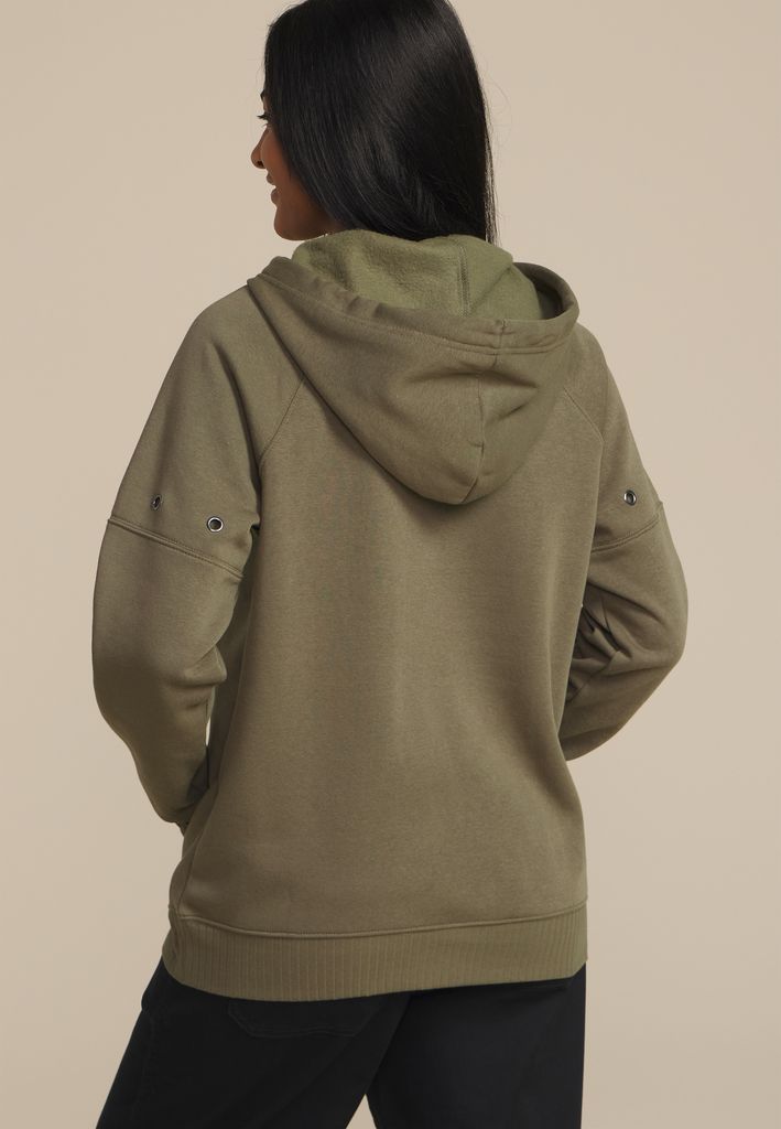 Grommet Trim Accent Hoodie - Image 2