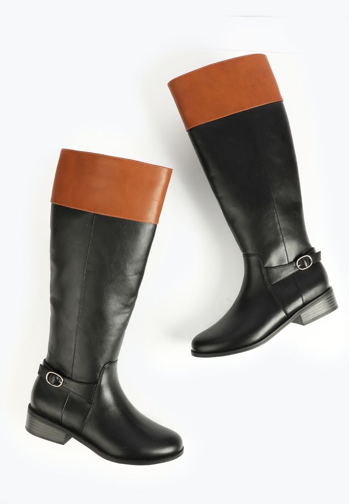 SuperCush Helen Colorblock Collar Tall Boot - Image 2