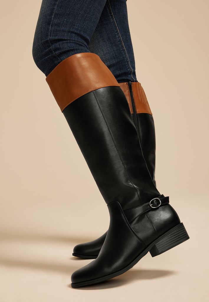 SuperCush Helen Colorblock Collar Tall Boot - Image 3