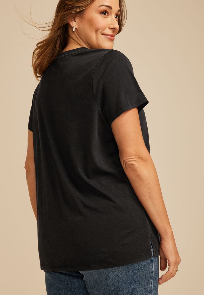 Plus Size Blessed Floral Classic Fit Graphic Tee - Image 2