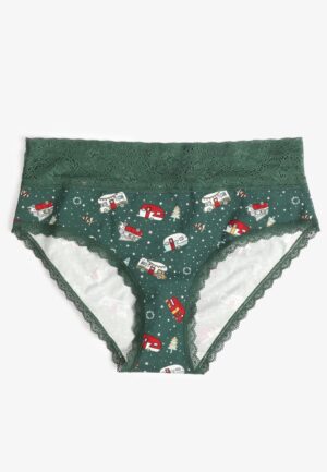 Simply Comfy Cotton Festive Camper Hipster Panty