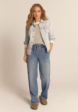 m jeans by maurices&trade; Medium Knit High Rise Pull On Wide Leg Jean