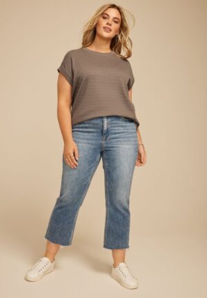Plus Size 24/7 Textured Clara Tee