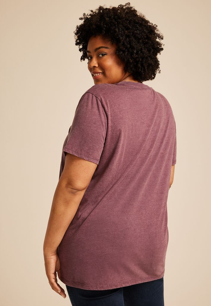 Plus Size MTV Animal Print Oversized Fit Graphic Tee - Image 2