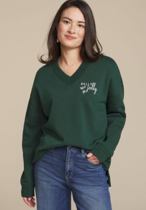 Willowsoft Holly Jolly Relaxed Fit Sweatshirt