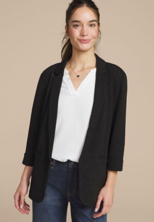 Versa Sparkle Open Front Blazer