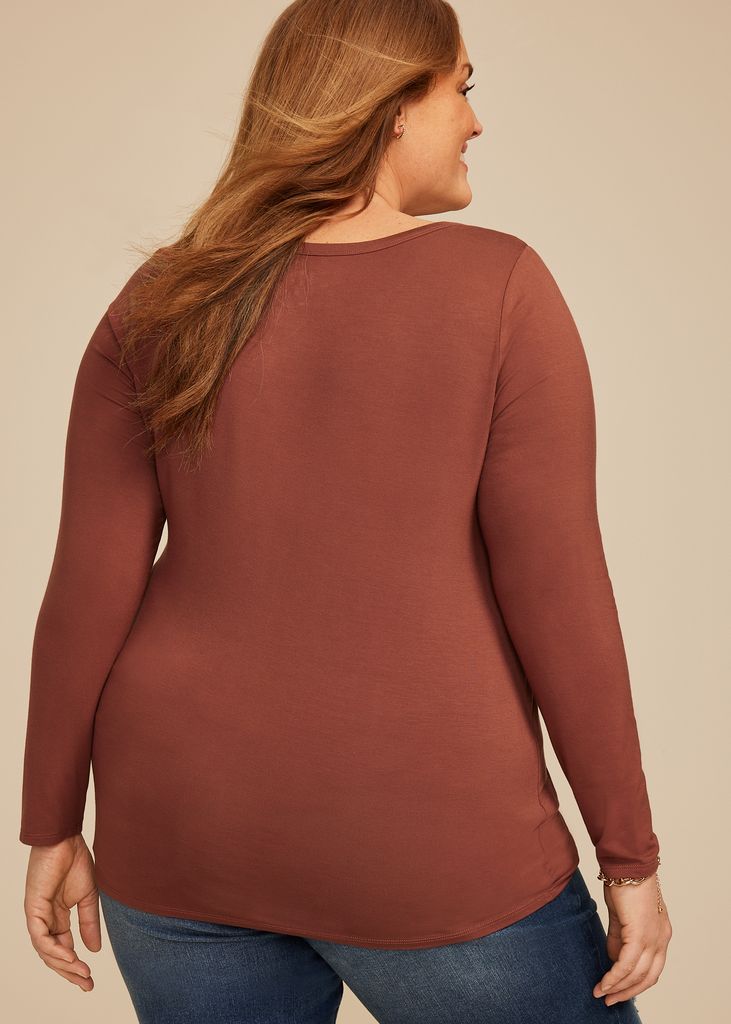 Plus Size 24/7 Kennedy Long Sleeve Tee - Image 2