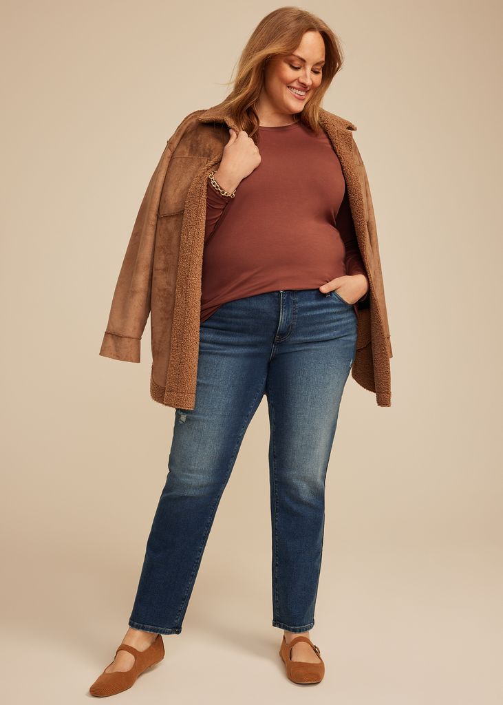 Plus Size 24/7 Kennedy Long Sleeve Tee - Image 3