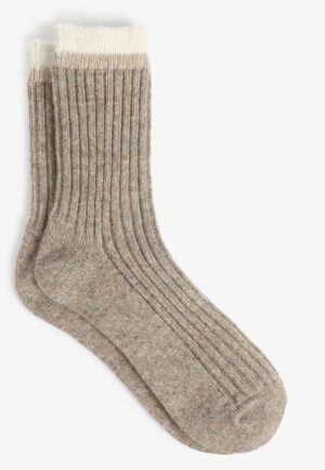 Neutral Knit Boot Crew Socks