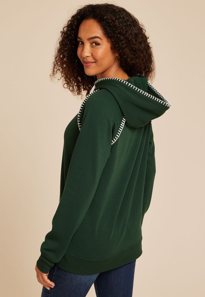 Green Homeward Whipstitch Hoodie - Image 2