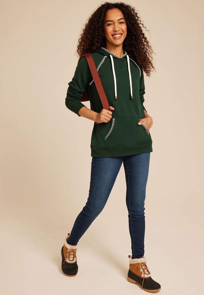 Green Homeward Whipstitch Hoodie - Image 3