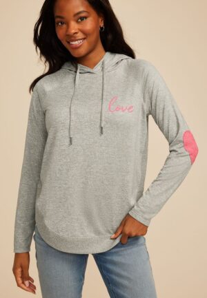 Haven Love Heart Patch Hoodie