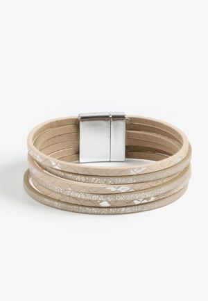 Natural Multi Row Magnetic Bracelet