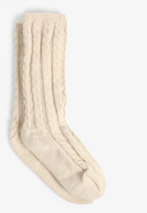 Cable Knit Cozy Crew Socks