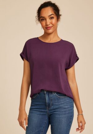 Delton Zipper Back Blouse