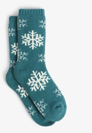 Cozy Snowflake Crew Socks