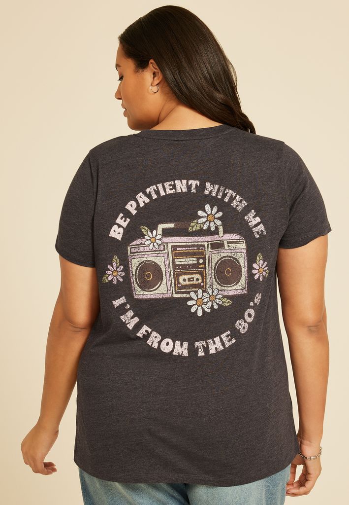 Plus Size Be Patient Im From the 80s Classic Fit Graphic Tee - Image 2