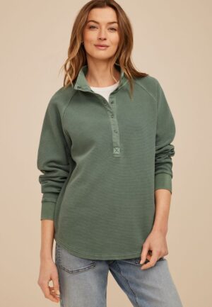 Ottoman Snap Button Sweatshirt