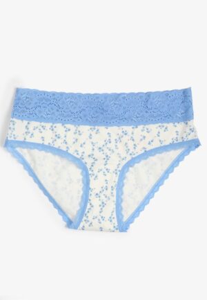 Simply Comfy Cotton Floral Hipster Panty